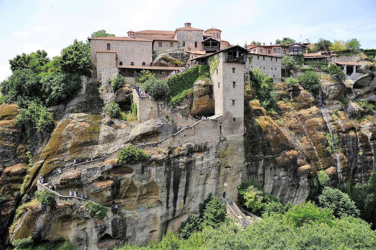 Řecko Klášter Meteora Megalo Meteoro skládačky online