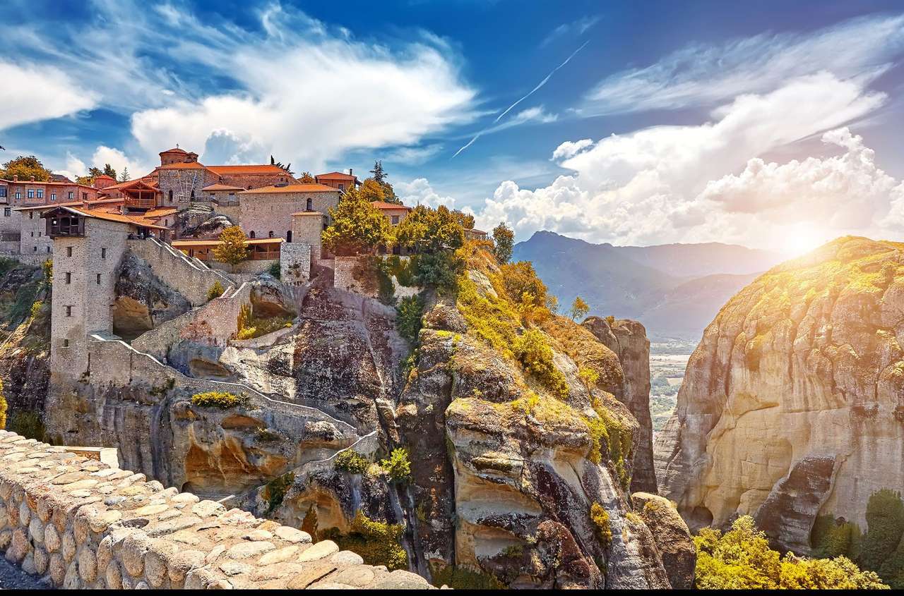 Griechenland Meteora Kloster Megalo Meteoro Puzzlespiel online