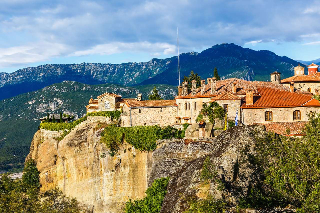 Griekenland Meteora-klooster van Agios Stephanos legpuzzel online