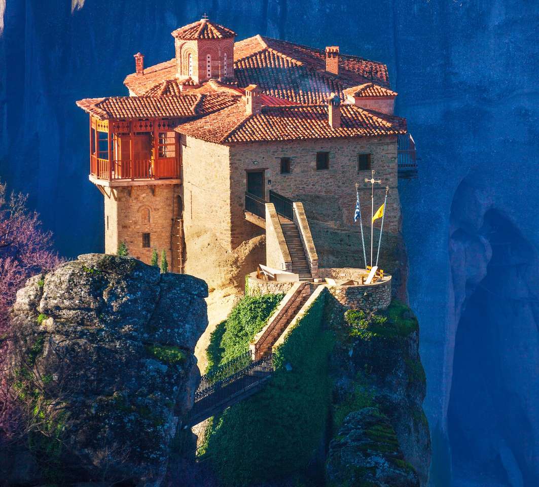 Grekland Meteora Rousanou kloster Pussel online
