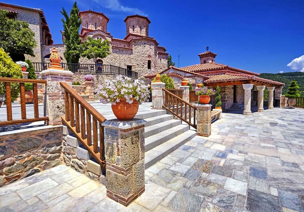 Grecia Mănăstirea Meteora din Varlaam puzzle online
