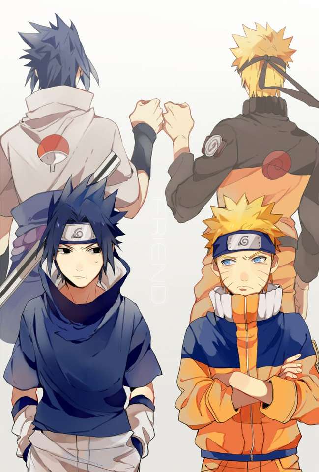 Naruto e Sasuke puzzle online