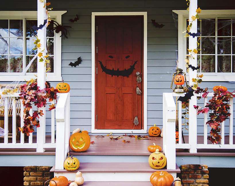 Decoratie voor een Halloweenfeest voor het huis legpuzzel online