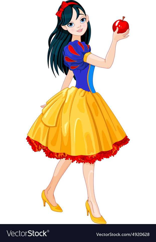 Snow white girl vector image online puzzle