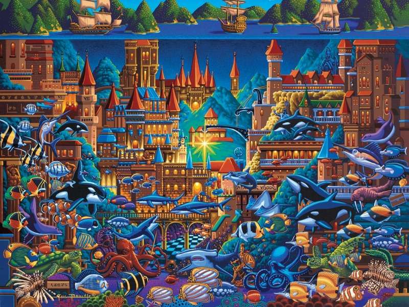 Atlantis - Oraș subacvatic :) jigsaw puzzle online