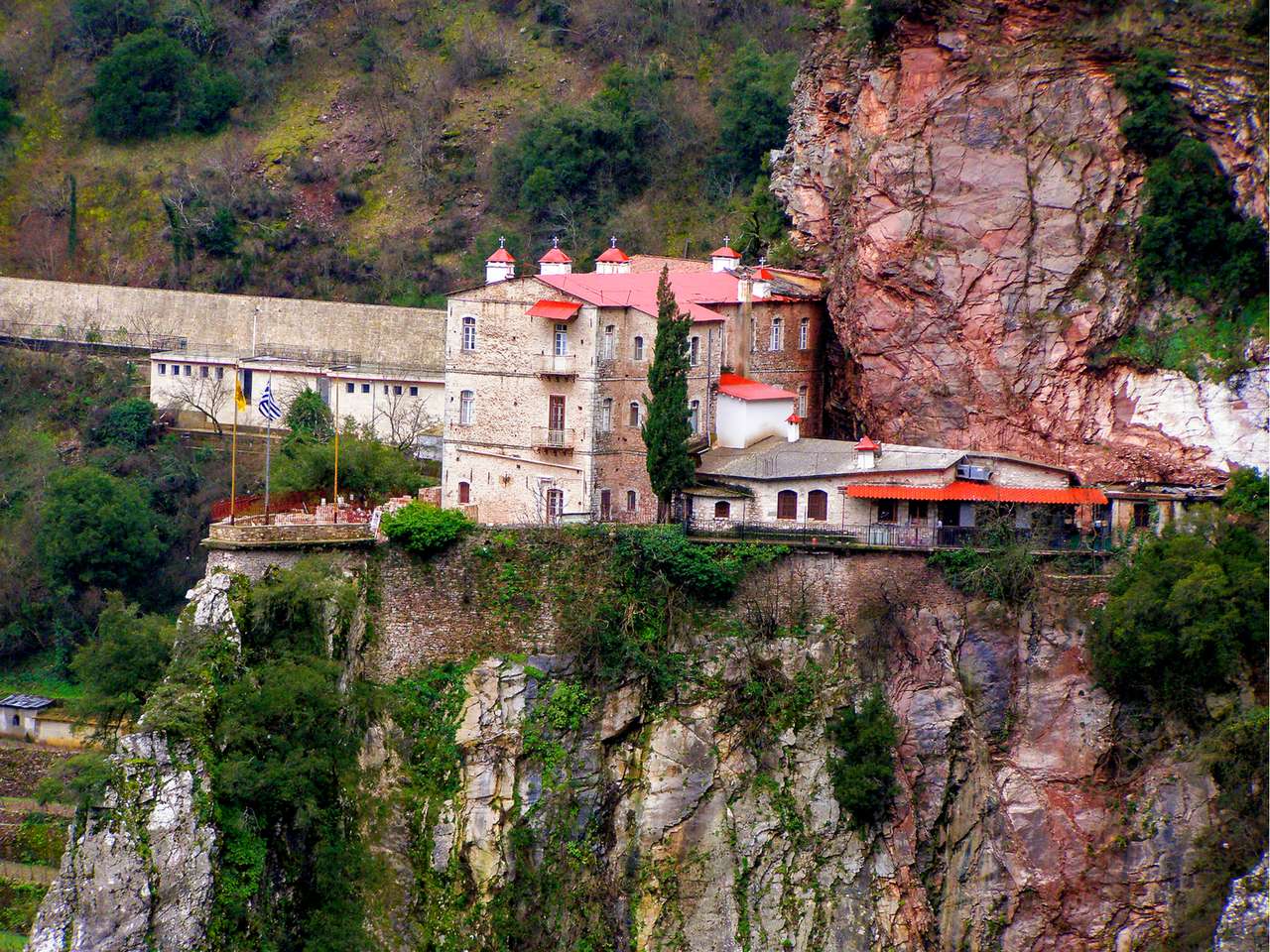 Central Greece Monastery of Proussos jigsaw puzzle online