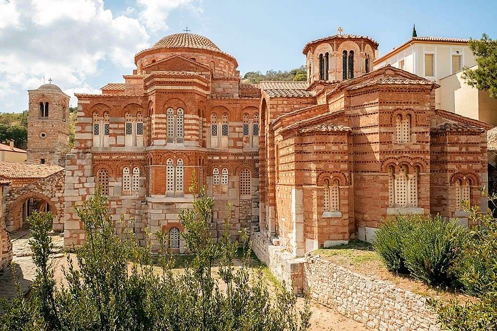 Grèce centrale Monastère d'Hosios Loukas puzzle en ligne