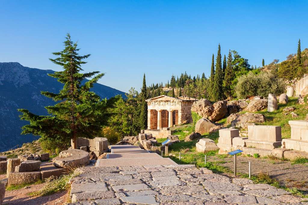 Centrala Grekland Delphi pussel på nätet