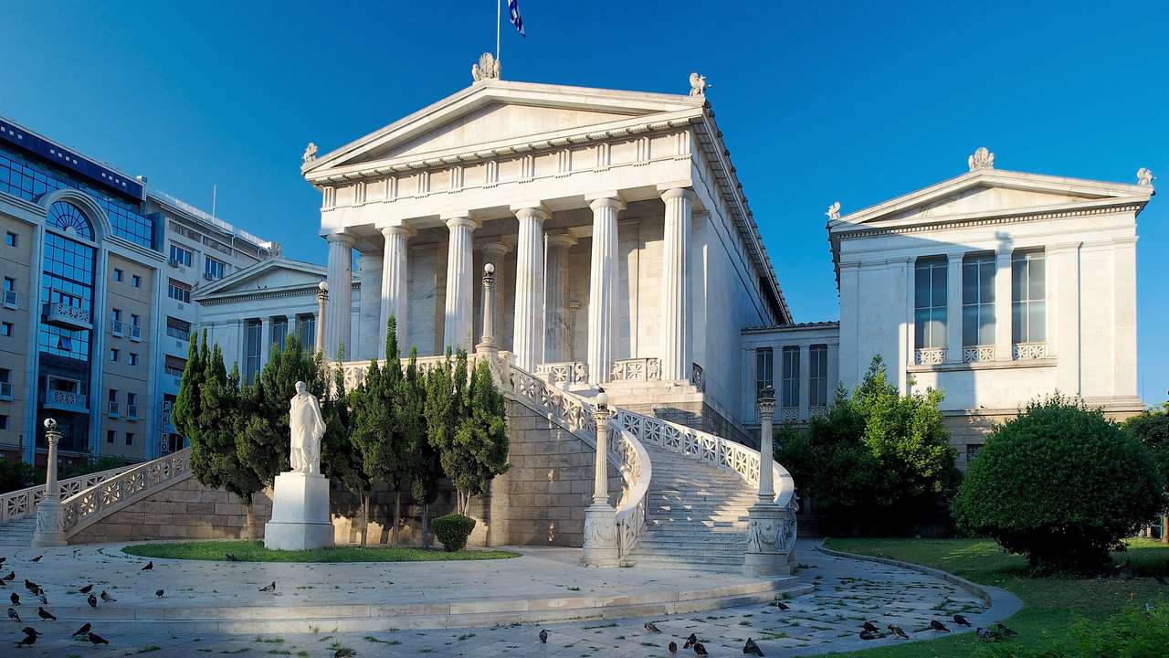 Греция Аттика Национальная библиотека Каллифея онлайн-пазл