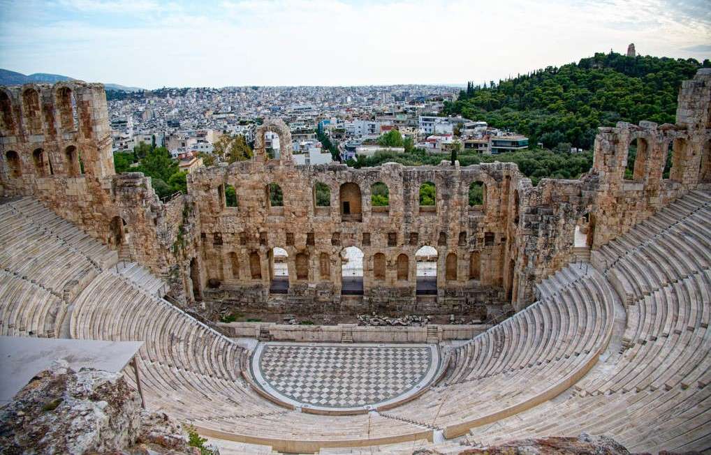 Grecia Attica Amfiteatrul Atena puzzle online