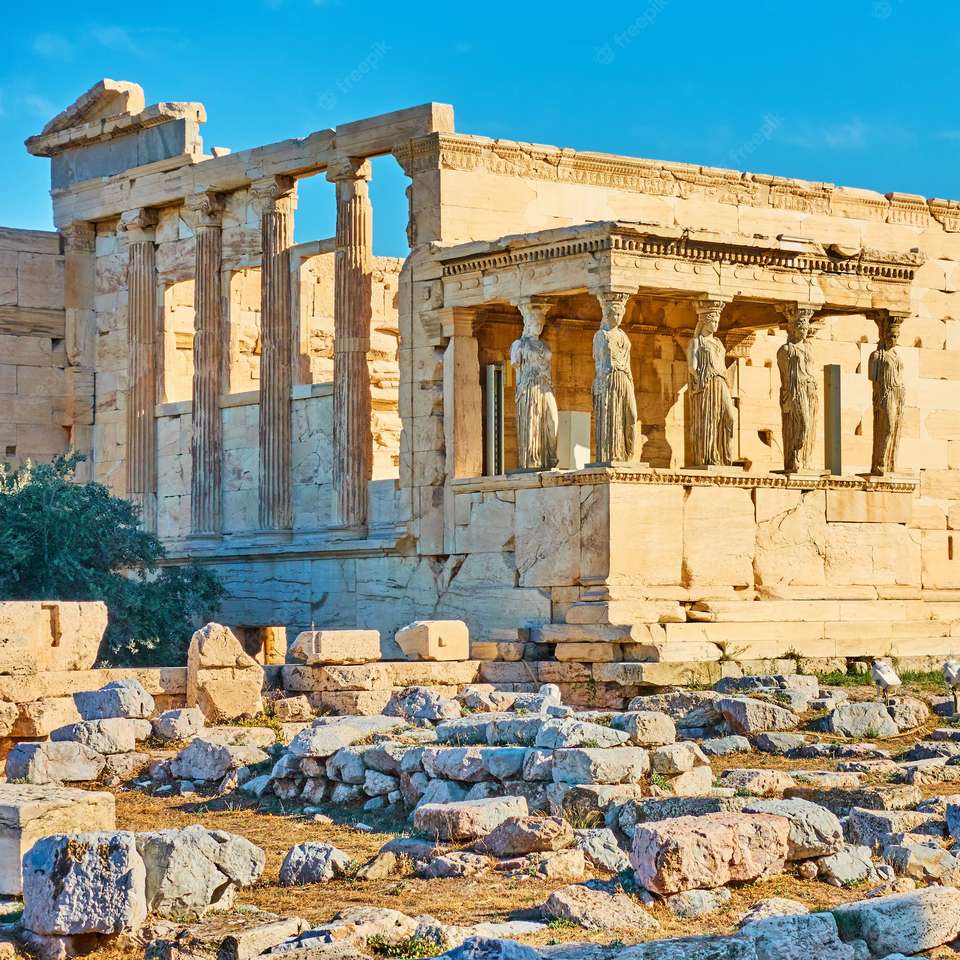 Grekland Attika Atens Akropolis pussel på nätet