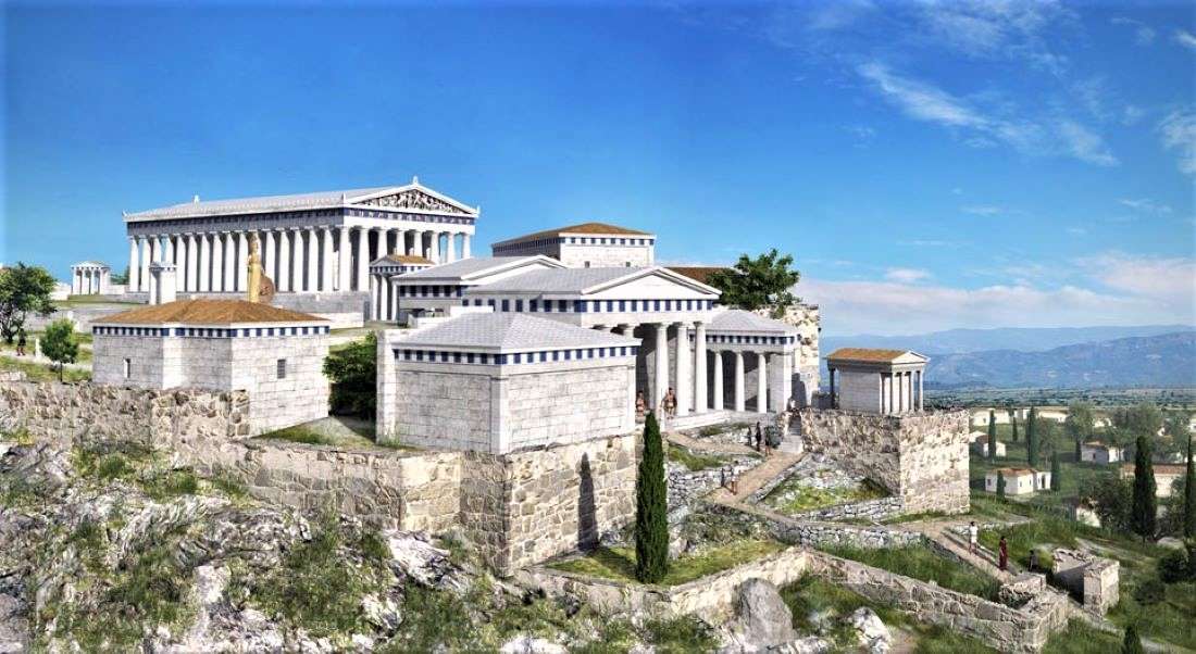Griekenland Attica Athene Akropolis Model online puzzel