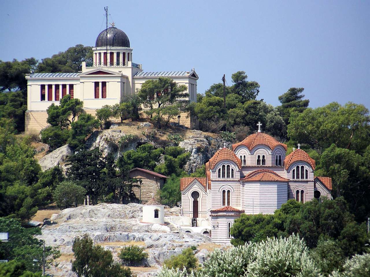 Ελλάδα Αστεροσκοπείο και Εκκλησία Αττικής Αθηνών παζλ online