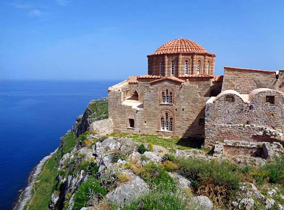 Griechenland Peloponnes Monemvasia Puzzlespiel online