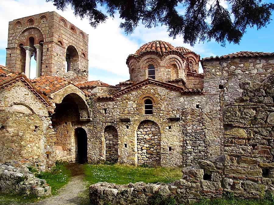 Griekenland Peloponnesos Mystras-klooster online puzzel