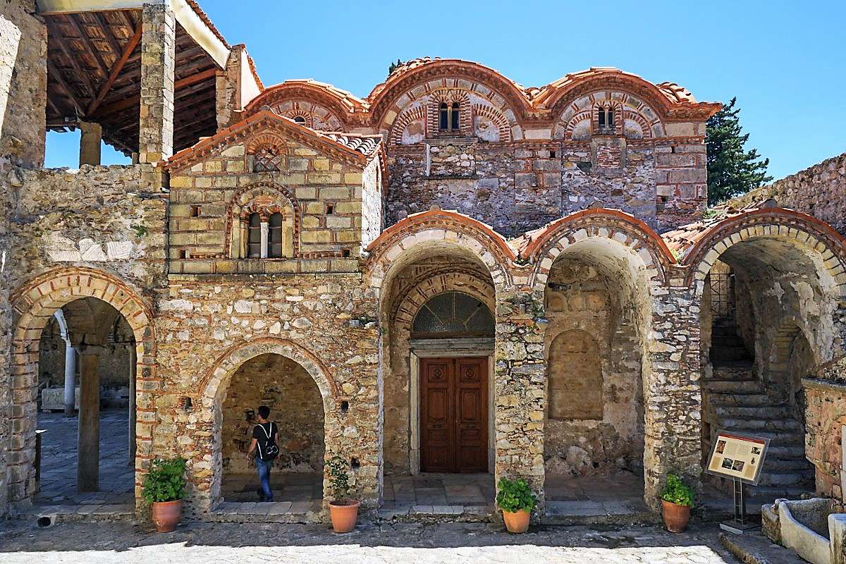 Řecko Peloponés klášter Mystras skládačky online