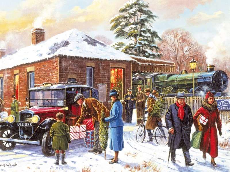 Back home for Christmas jigsaw puzzle online