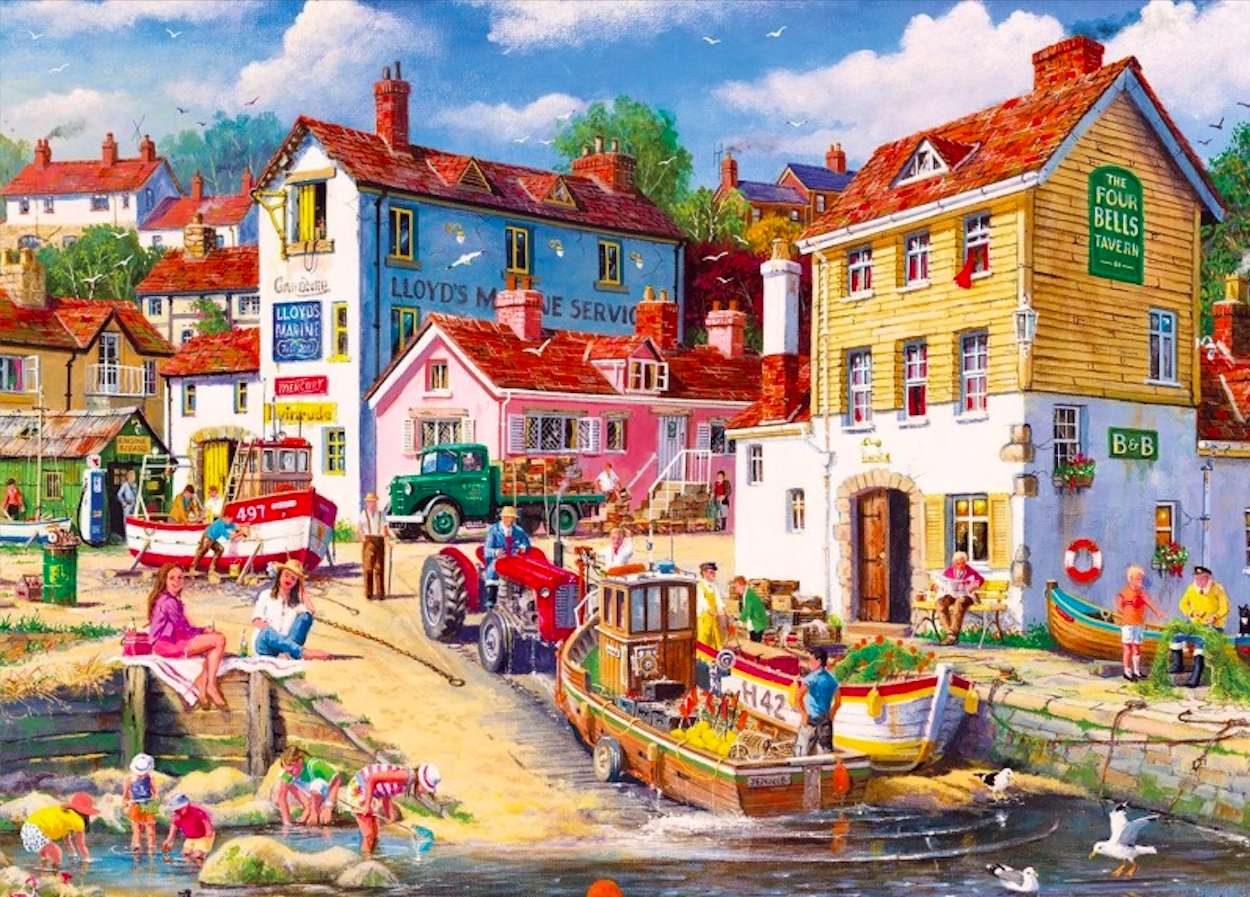 A lovely place in the town jigsaw puzzle online