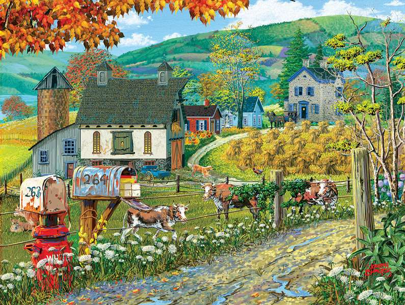 houses on the mountain jigsaw puzzle online