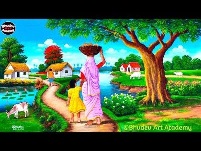 Moeder en dochter in India legpuzzel online