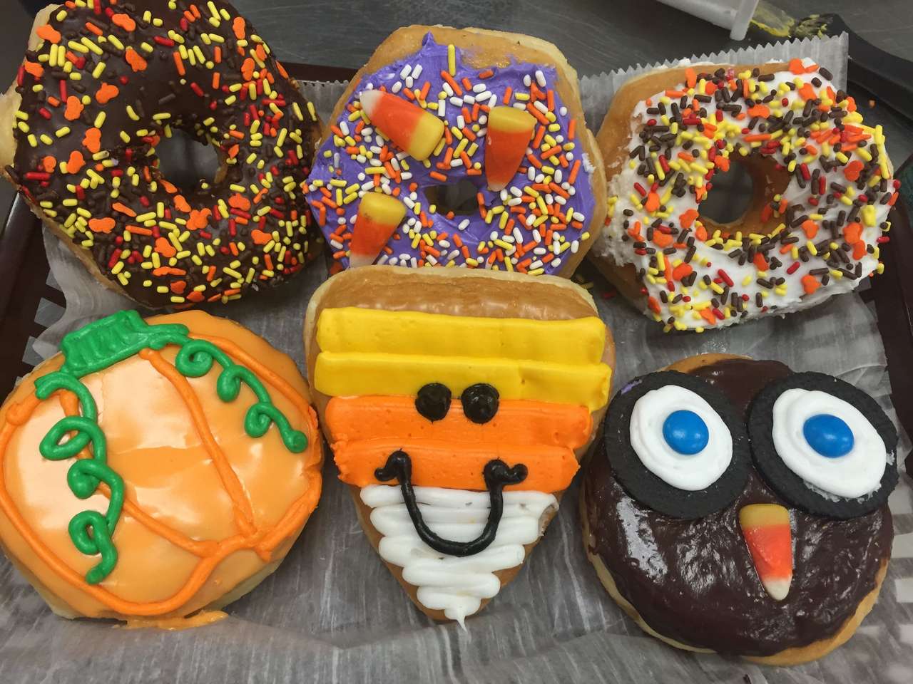 Пончики на Хэллоуин пазл онлайн
