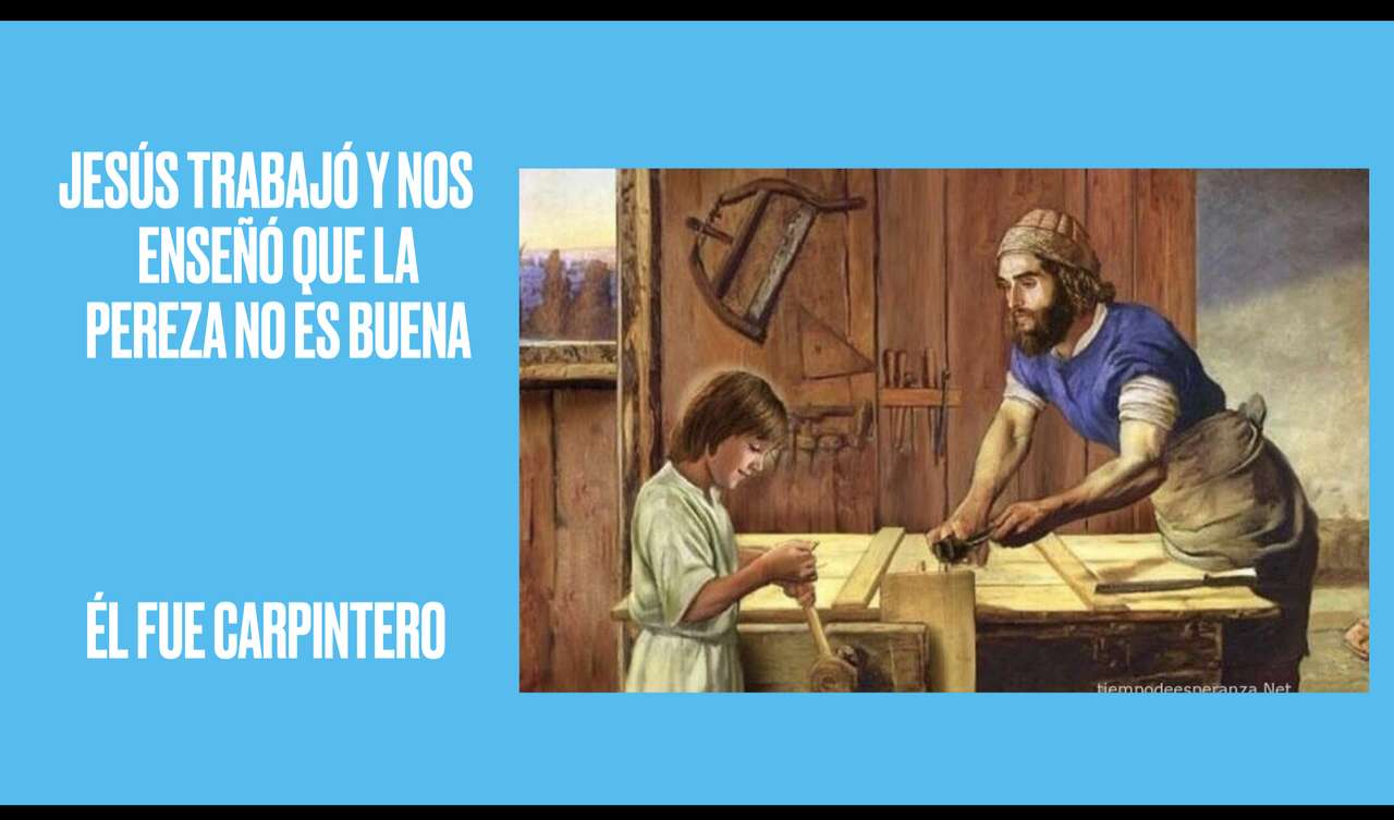 Исус дърводелец онлайн пъзел