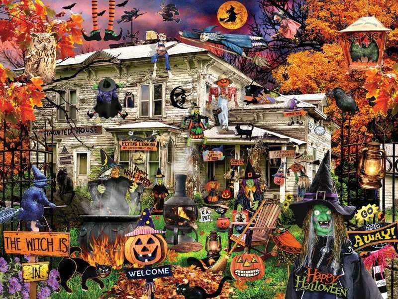 Halloween- Willkommen in der Welt der Hexen :) Online-Puzzle