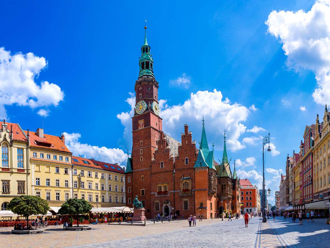 Old town square jigsaw puzzle online