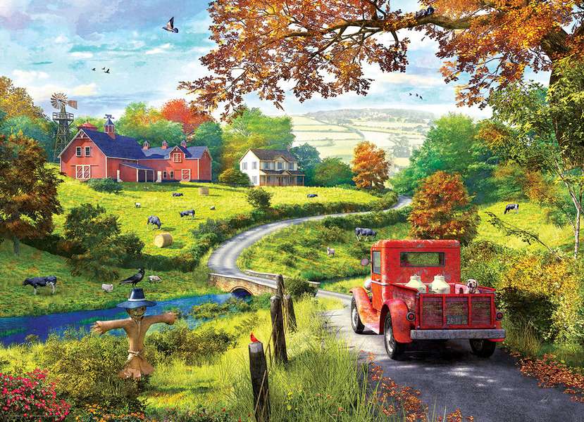 Traveling home in the mountains jigsaw puzzle online