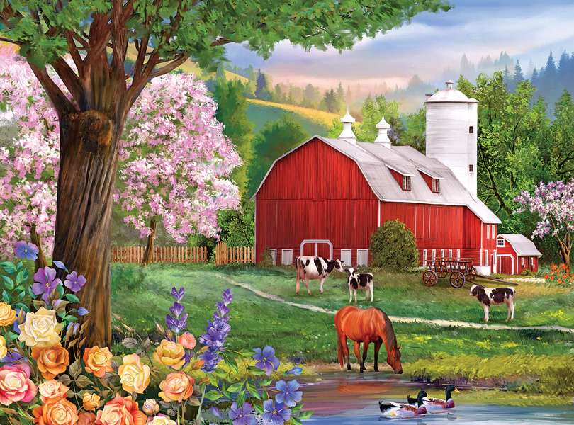 primavera in fattoria puzzle online