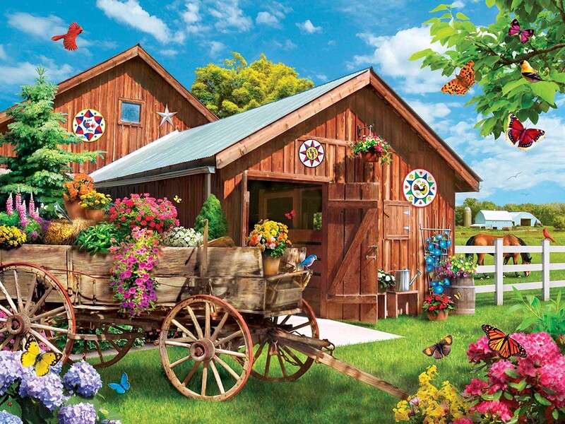 Blumenfarm Online-Puzzle