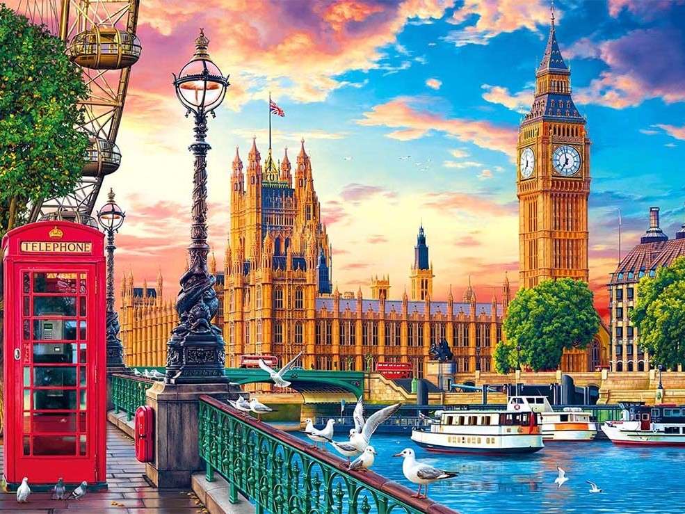 Part of England on the River Thames jigsaw puzzle online