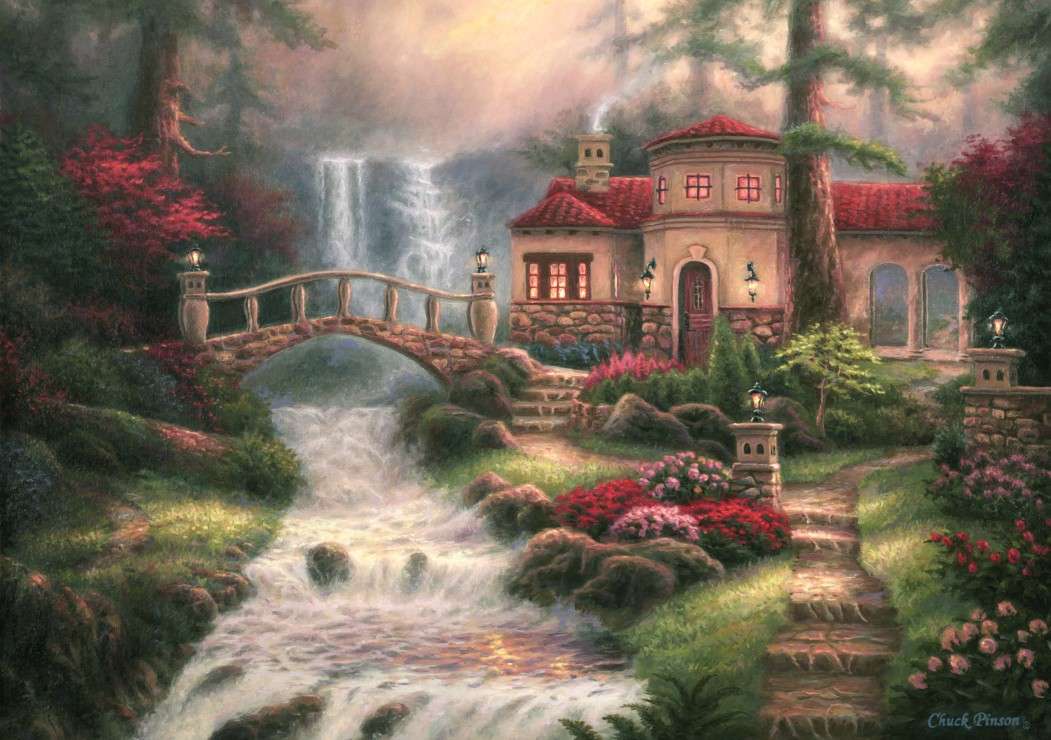 villa on the edge of the torrent jigsaw puzzle online