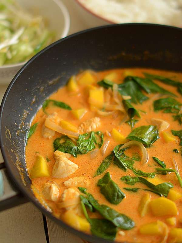 Sopa de curry y mango rompecabezas en línea