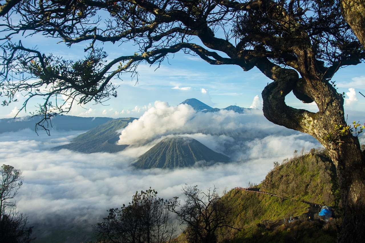 Volcán Java rompecabezas en línea