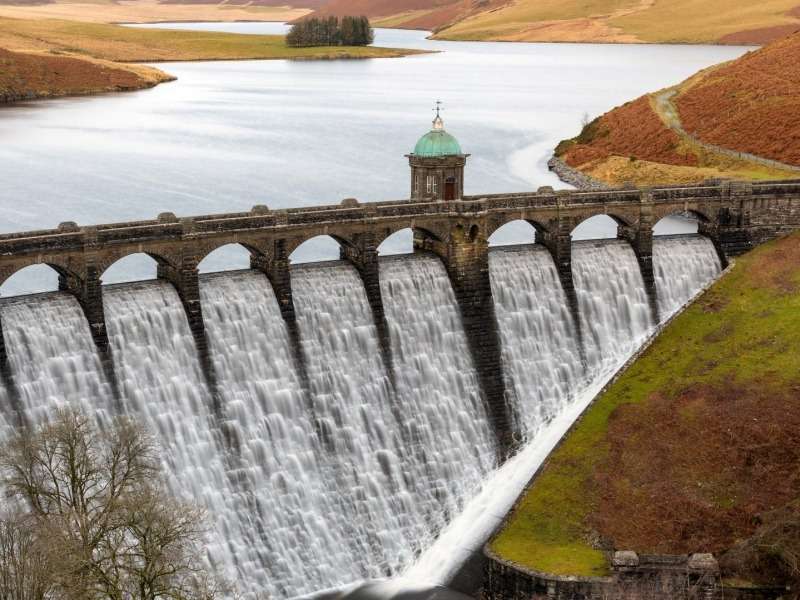 Elan Valley Wales Dam online puzzel