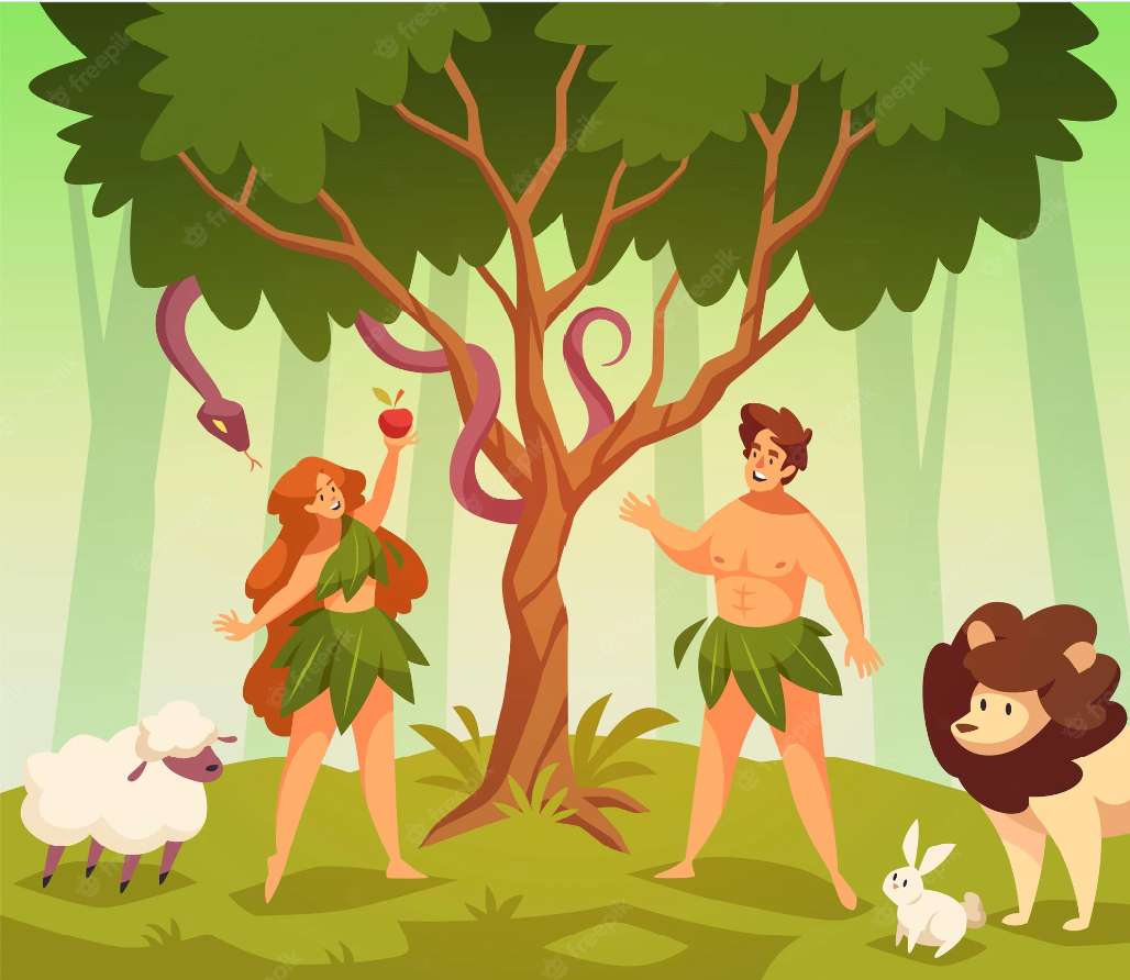 Adam en Eva legpuzzel online