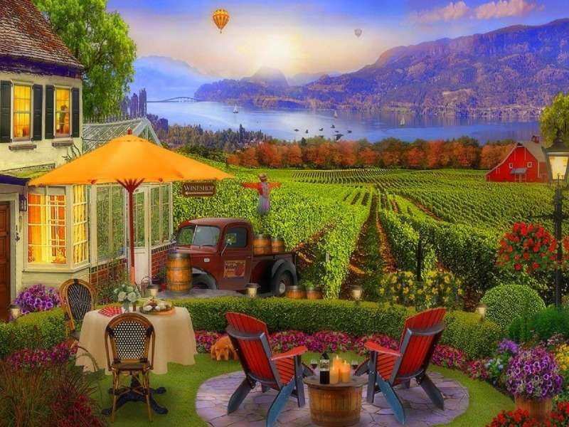 Uma terra de vinho, um lugar maravilhoso puzzle online