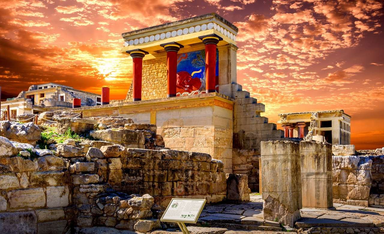 Kreta Knossos palats pussel på nätet