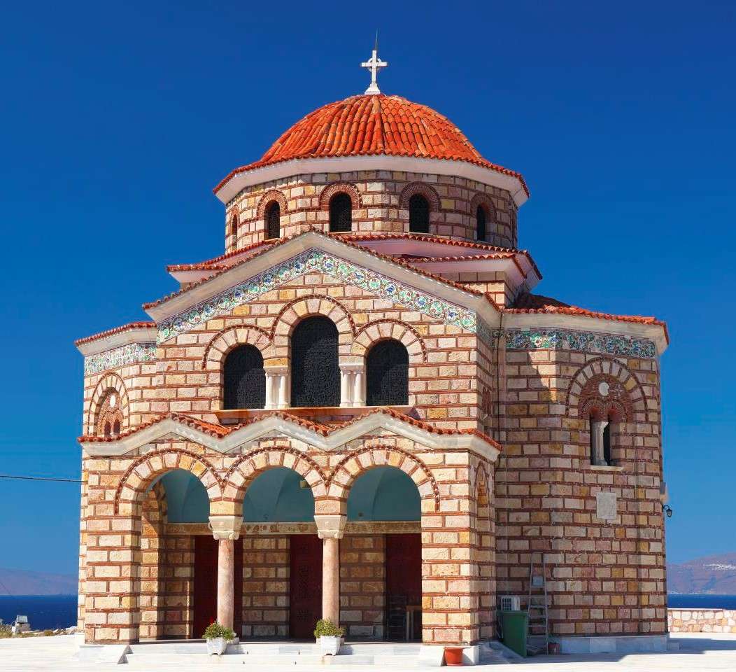 Griechische Insel Syrios Agios Dimitrios Puzzlespiel online