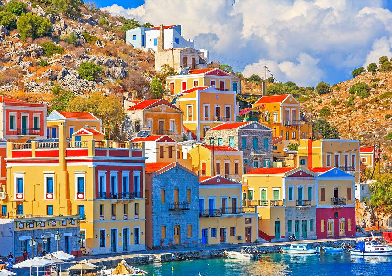 ilha grega de Symi puzzle online