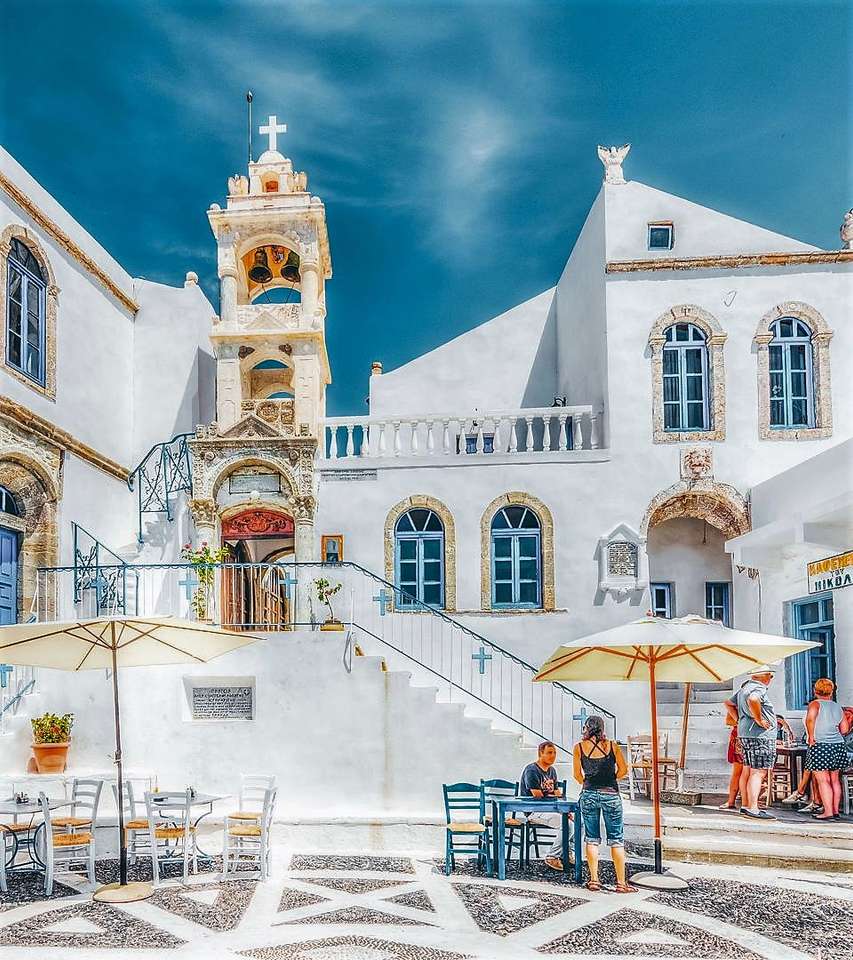 Grekiska ön Nisyros Nikia kyrka Pussel online