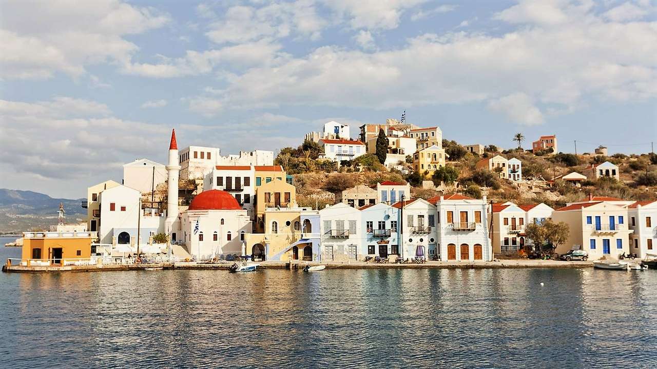 Гръцкият остров Нисирос Кастелоризо онлайн пъзел