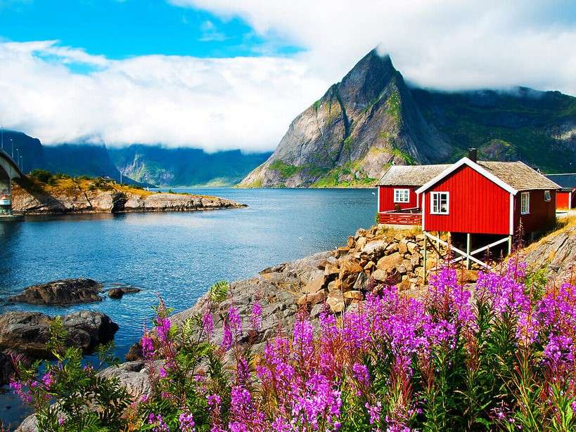 fjordy ve Skandinávii online puzzle