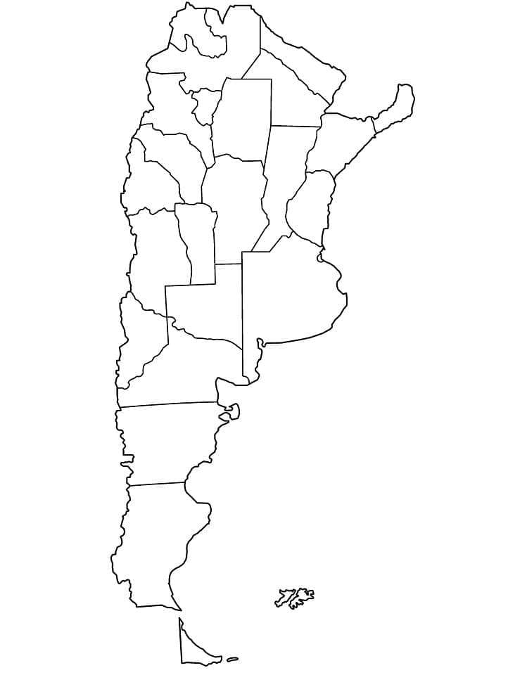 -Карта на Аржентина онлайн пъзел