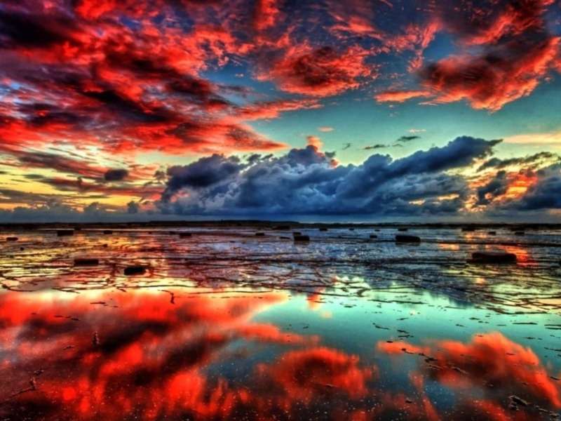 Follia dei colori durante il tramonto, è un miracolo puzzle online