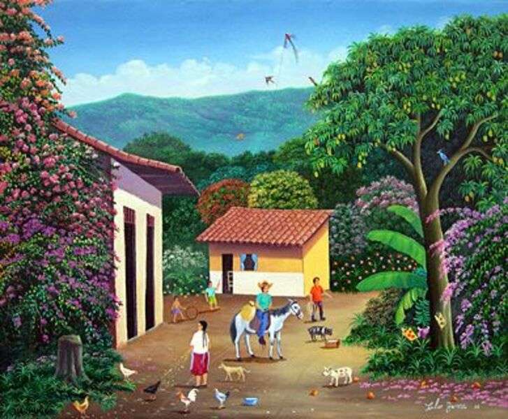 Малко селце в Никарагуа онлайн пъзел