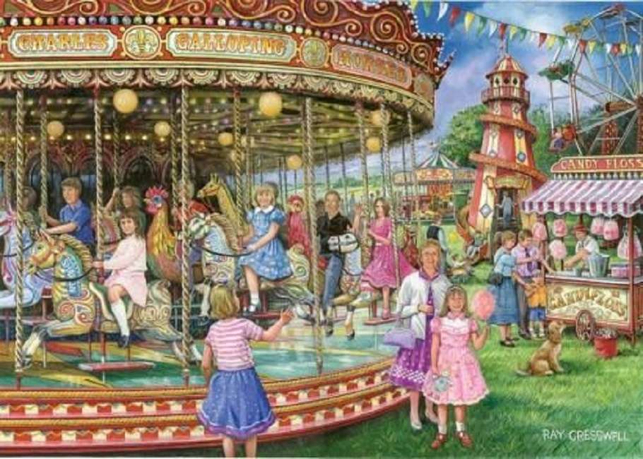 At the funfair jigsaw puzzle online
