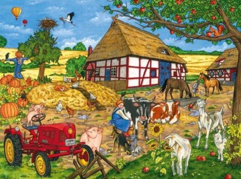 ein Tag auf dem Bauernhof Puzzlespiel online