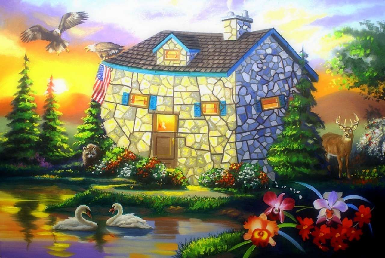 Casa dell'illusione -Casa dell'illusione puzzle online